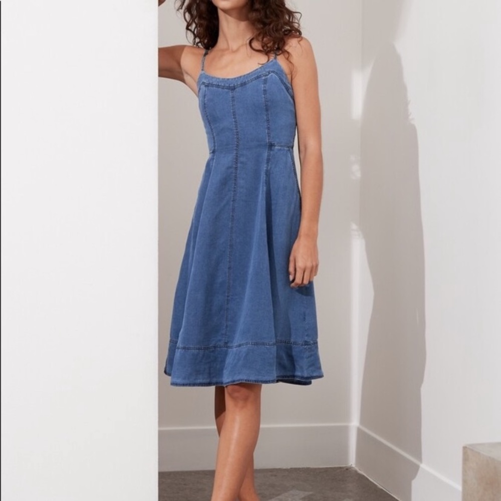 Banana Republic Blue Denim Dress